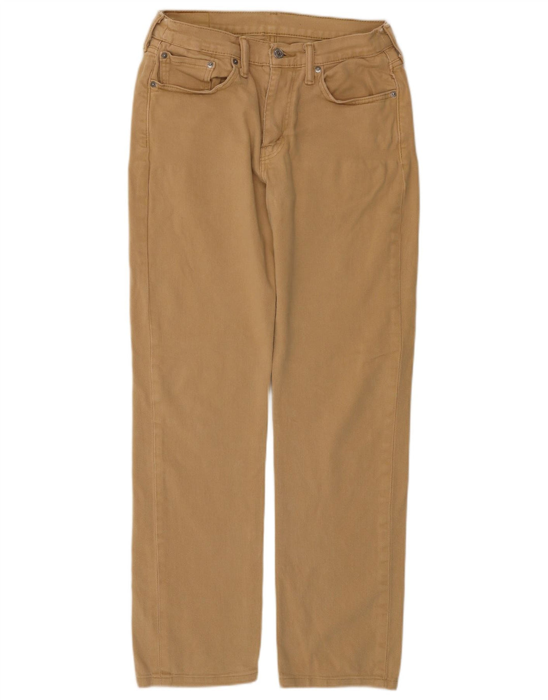 LEVI'S Mens 514 Pantalones Casuales Rectos W32 L31 Algodón Beige
