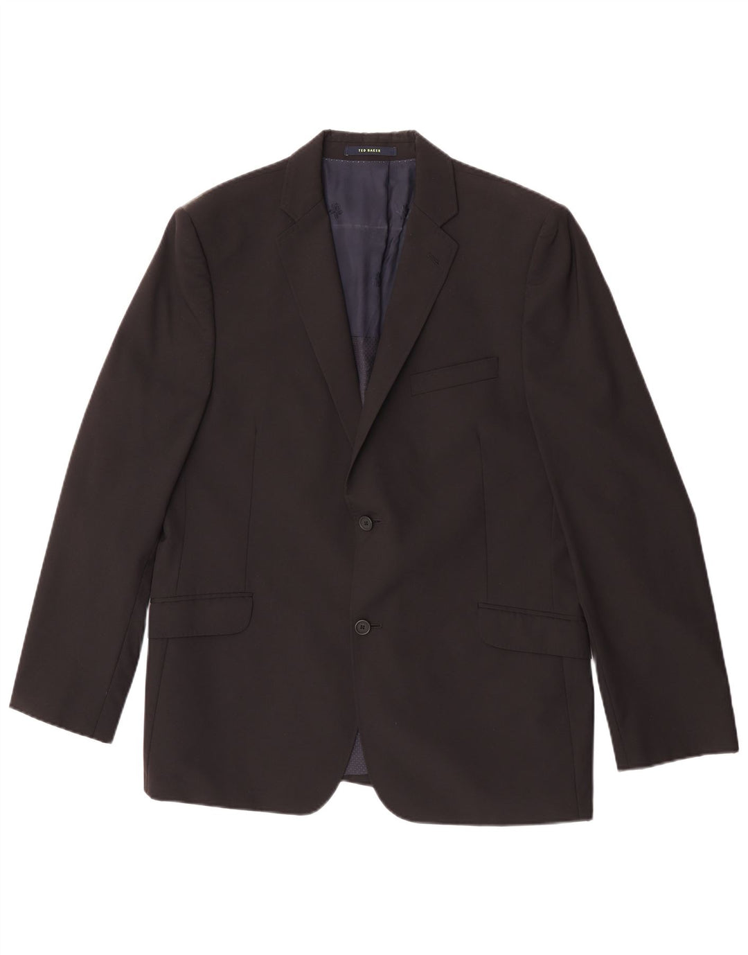Ted Baker Chaqueta tipo blazer de 2 botones para hombre UK 44 2XL Lana negra