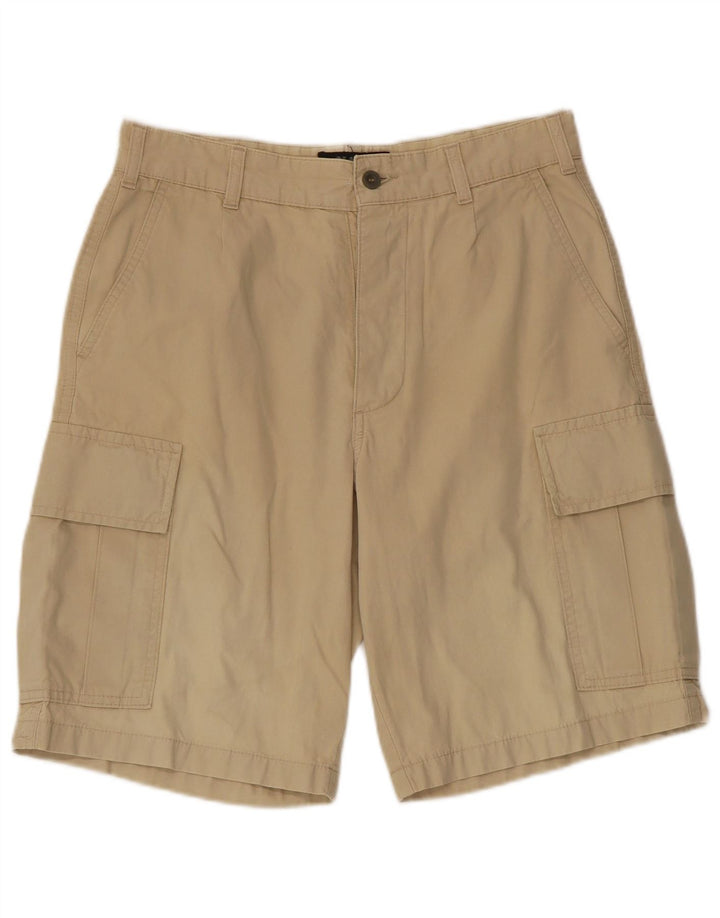 Mash Pantalones cortos cargo para hombre IT 44 Small W30 Algodón beige