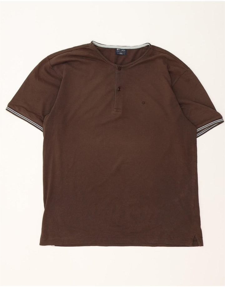 Champion Camiseta para hombre Top 2XL Marrón Rayas