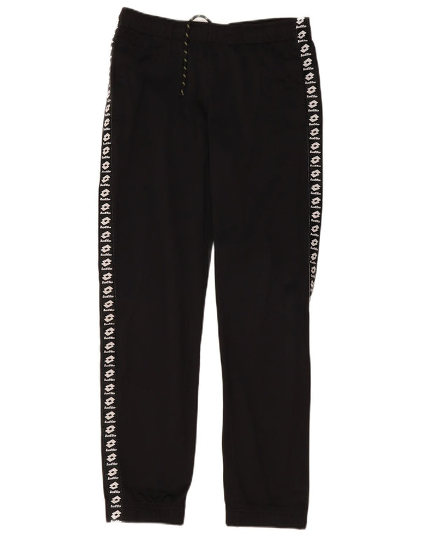 Lotto Pantalones De Chándal Gráficos Para Mujer UK 44 Grande Poliéster Negro