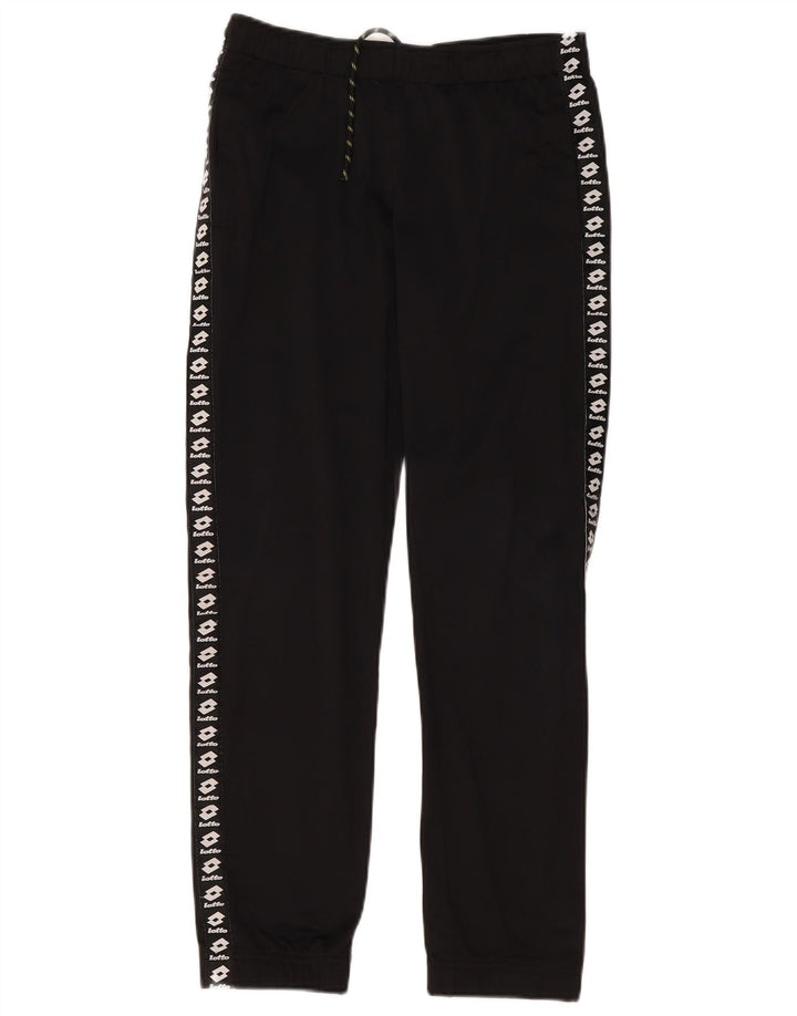 Lotto Pantalones De Chándal Gráficos Para Mujer UK 44 Grande Poliéster Negro