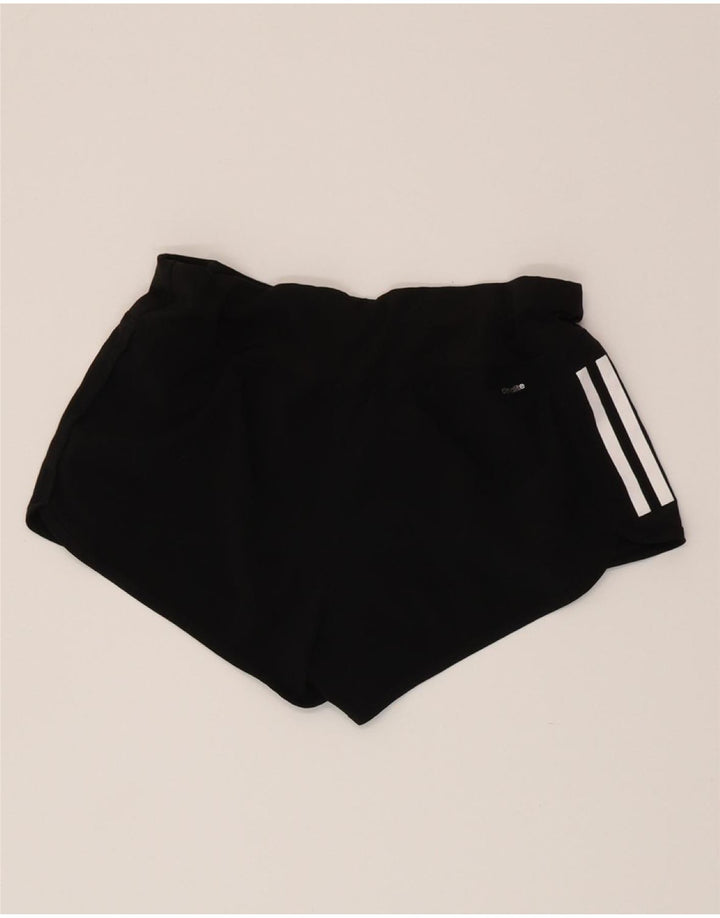 ADIDAS Womens Climalite Sport Shorts UK 12 Medium  Black Polyester