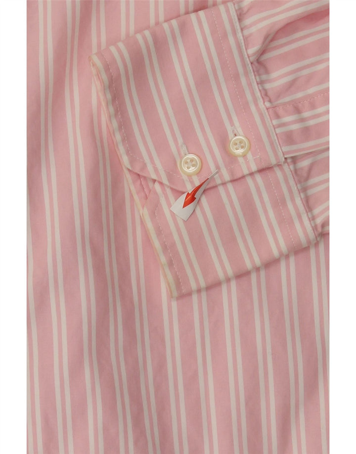 Tommy Hilfiger Camisa para hombre 2XL Rosa Pinstripe