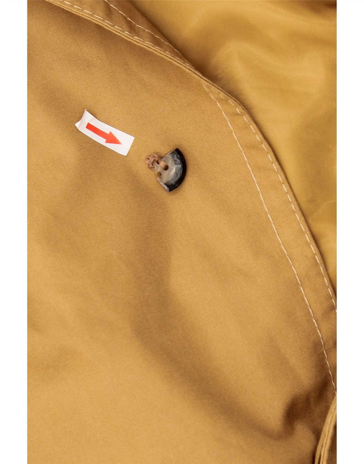 Vintage hombres abrigo Reino Unido 40 algodón beige grande