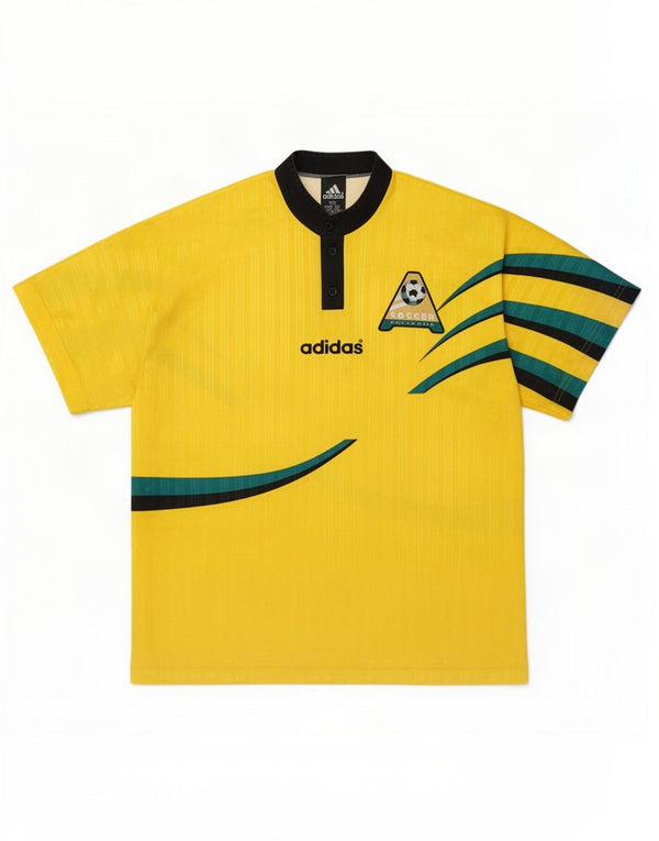 Adidas Hombre Australia 1996-1998 Camiseta de Fútbol Local Pequeña Amarillo