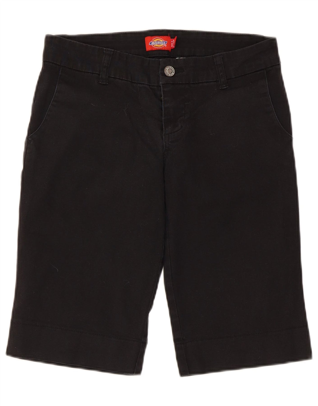 Dickies Pantalones cortos chinos para mujer US 3 Small W28 Algodón negro