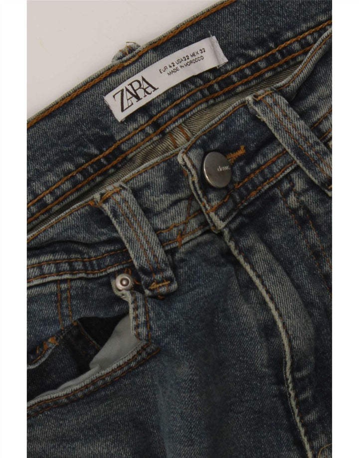 Zara Jeans Slim para Mujer EU 42 Large W32 L30 Azul