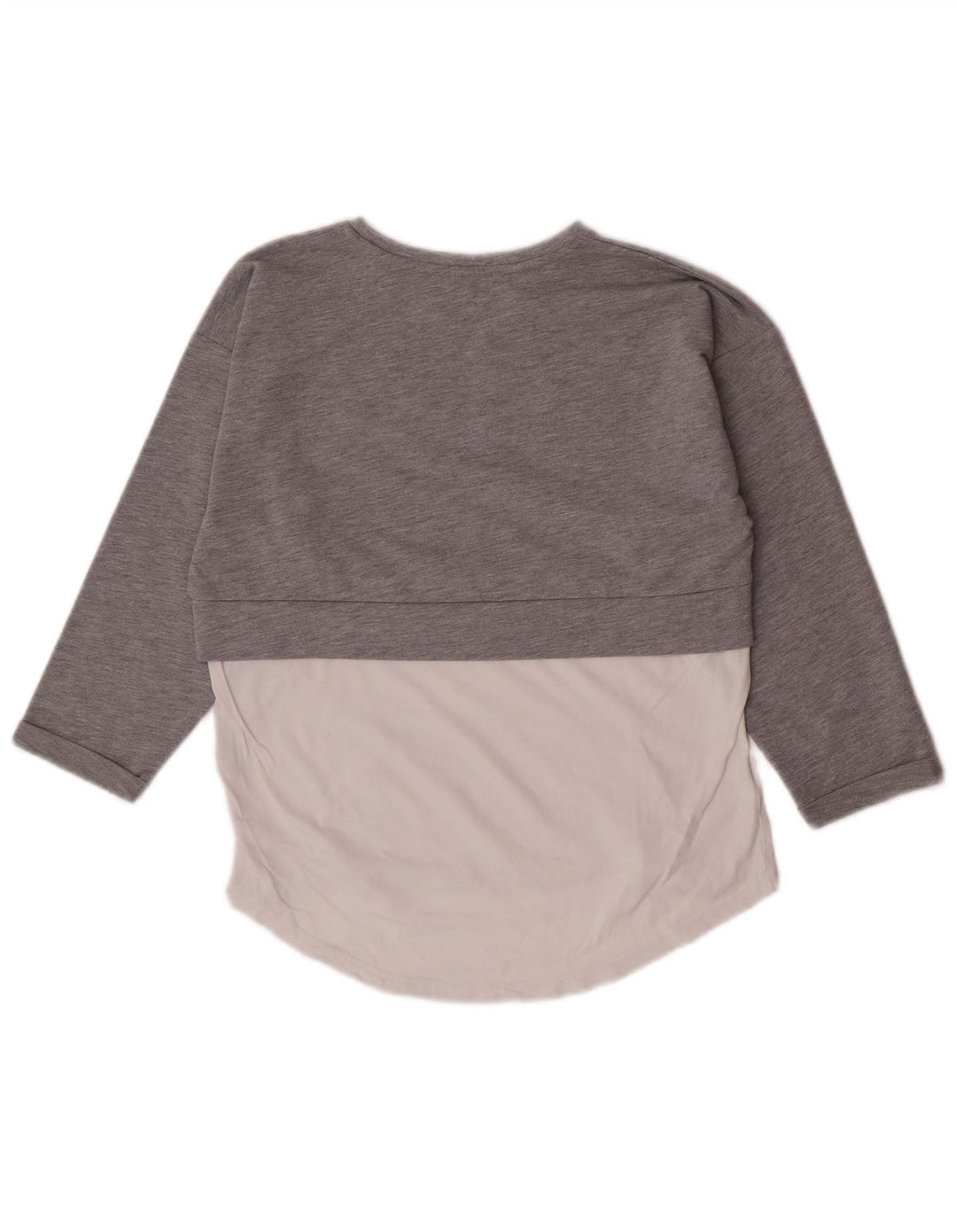Guess Top gráfico para mujer manga 3/4 UK 10 Small Grey