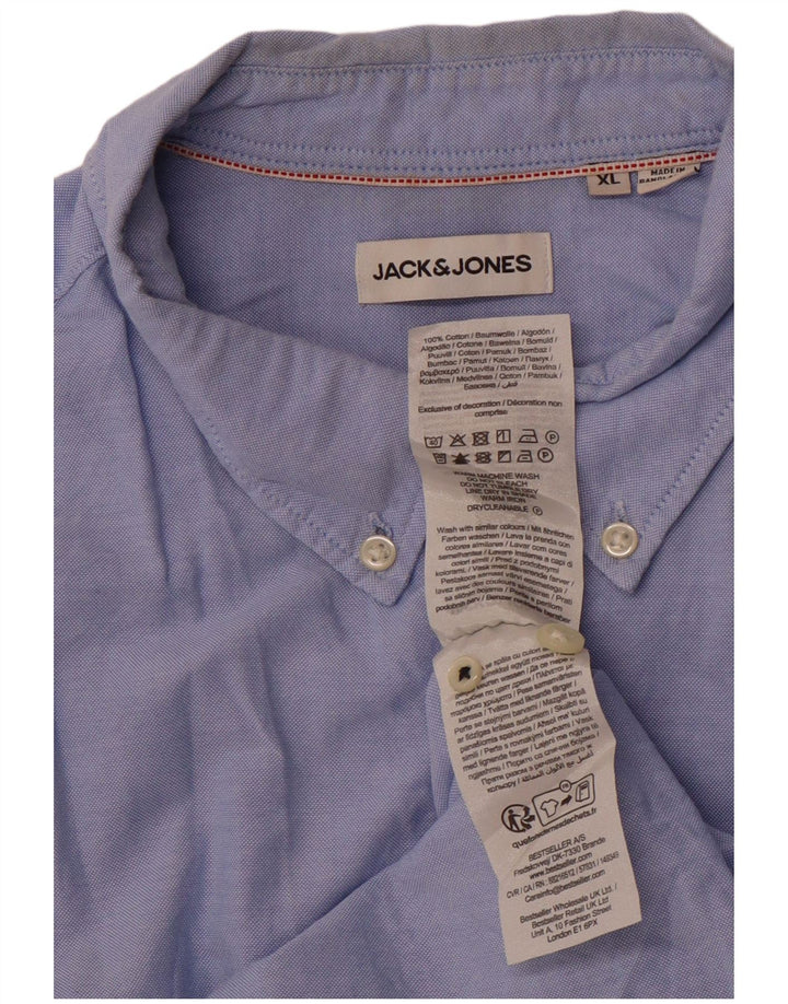 JACK & JONES Camisa Hombre XL Azul Algodón