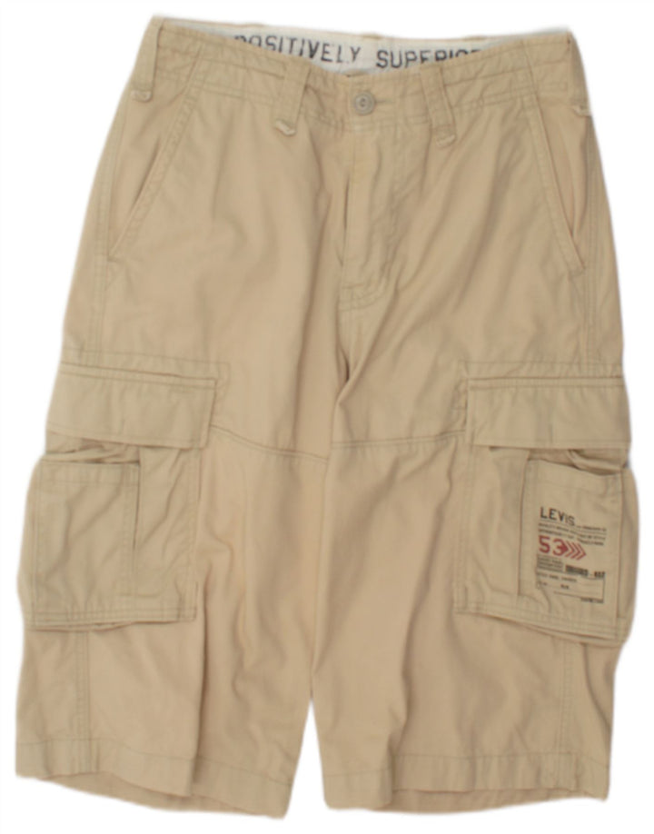 Levi's Mens Cargo Shorts W29 Pequeño Algodón Beige