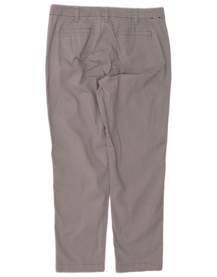 J. CREW Pantalones chinos ajustados para novia para mujer US 8 Medium W32 L27 Gris