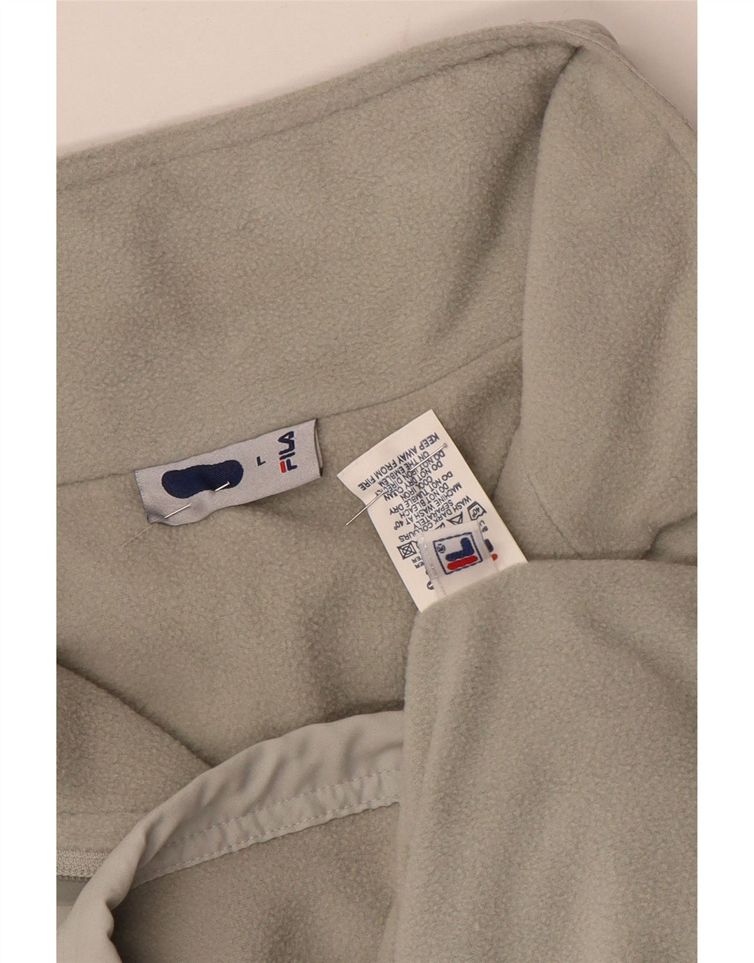 Fila Mens Liner Windbreaker Jacket UK 40 Grande Gris Poliéster