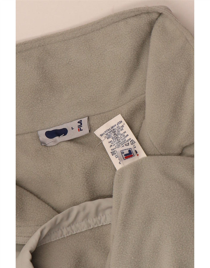 Fila Mens Liner Windbreaker Jacket UK 40 Grande Gris Poliéster