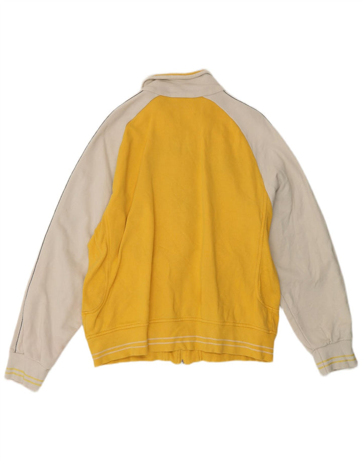 LOTTO Chaqueta superior de chándal para mujer UK 40 Large Yellow Colourblock