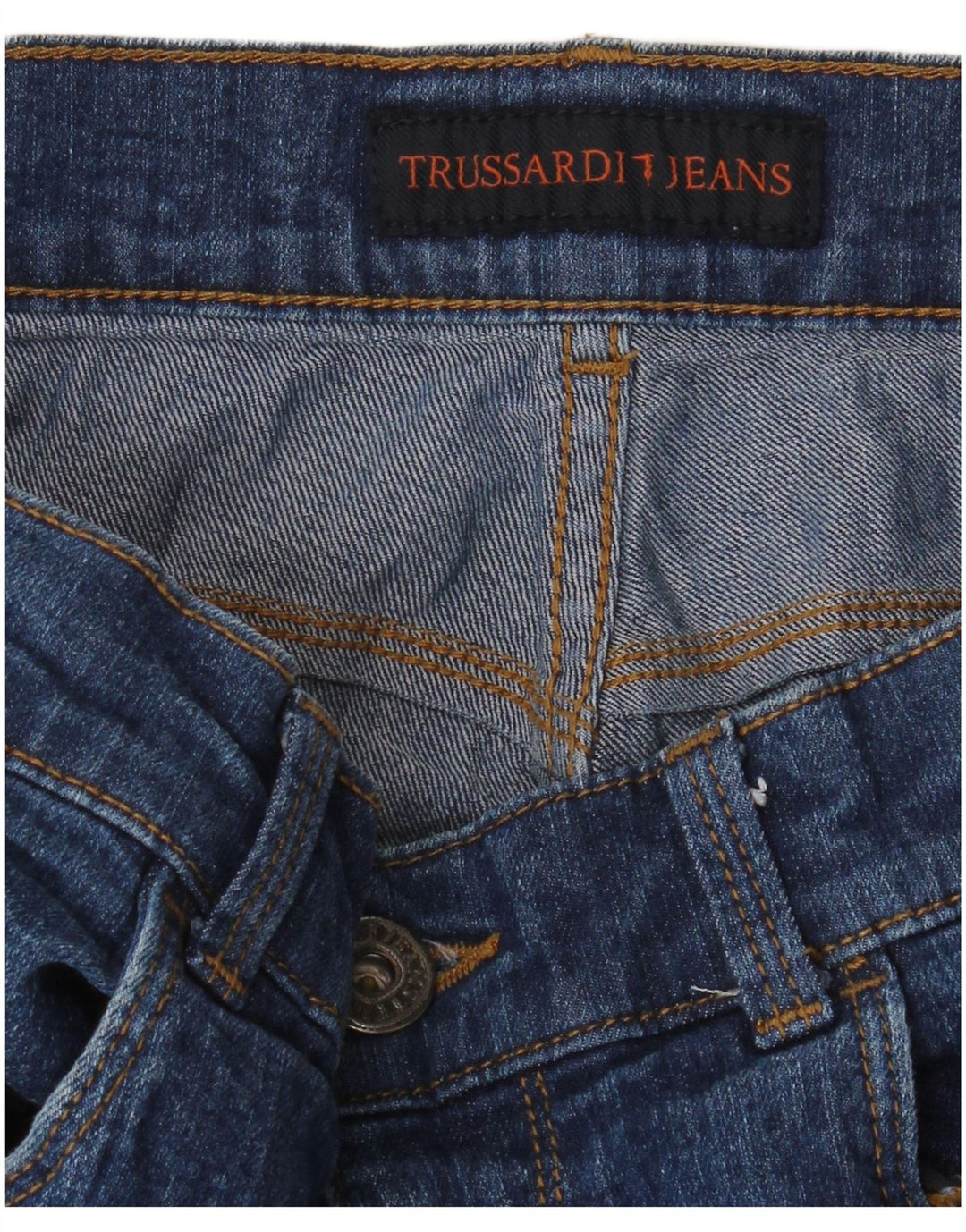 TRUSSARDI Vaqueros pitillo para hombre W34 L33 Azul