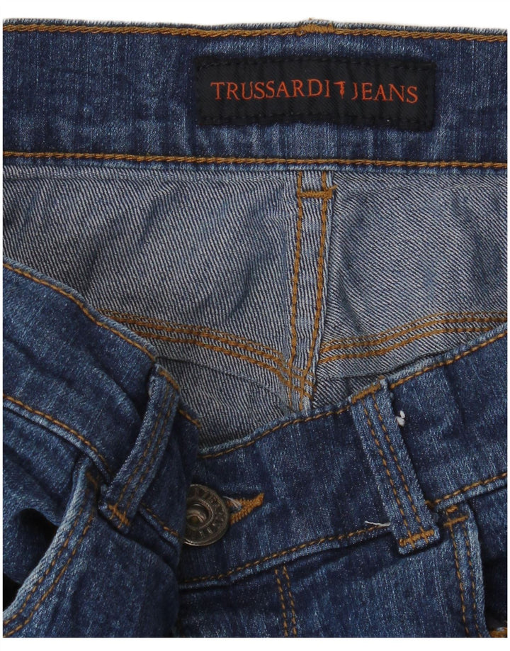TRUSSARDI Vaqueros pitillo para hombre W34 L33 Azul