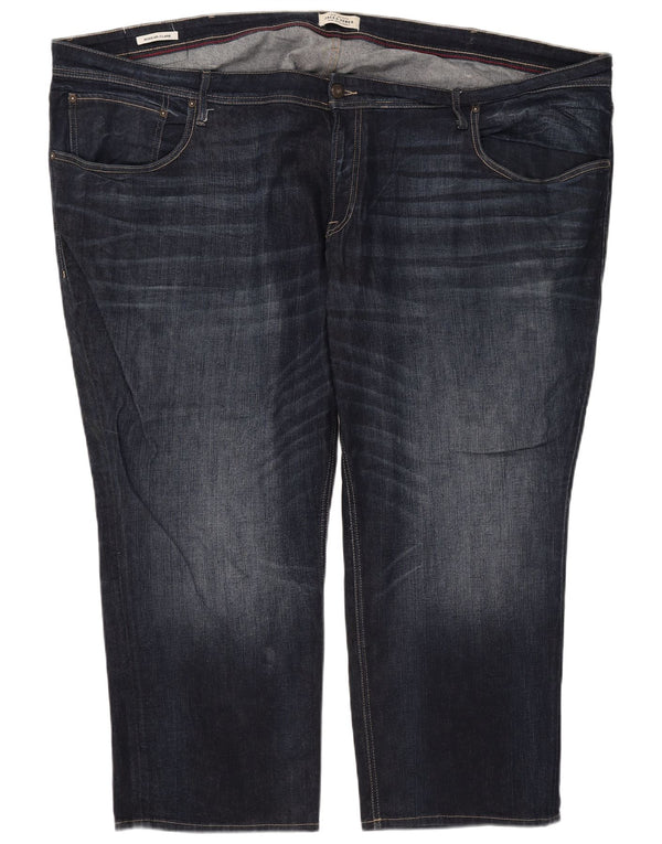 Jack & Jones Mens Clark Regular Straight Jeans W56 L30 Azul marino Algodón