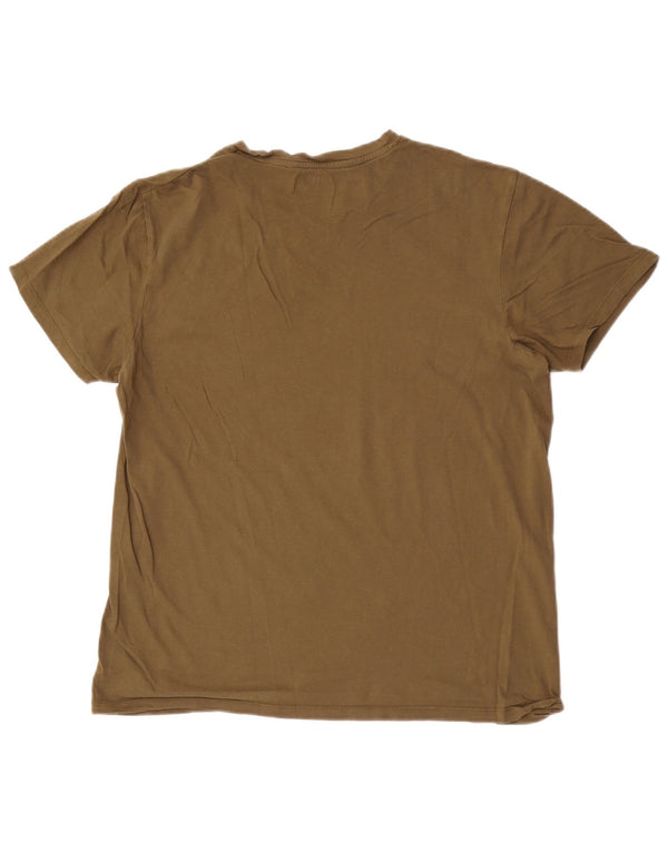 Diesel Camiseta para Mujer Top UK 44 Large Caqui Algodón