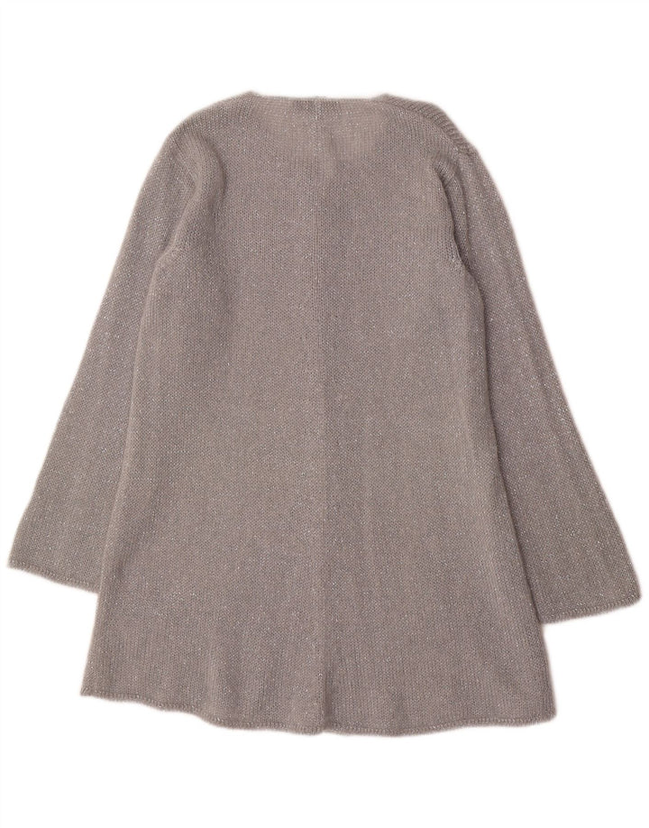 Cárdigan Largo Oris para Mujer IT 44 Medium Silver Mohair