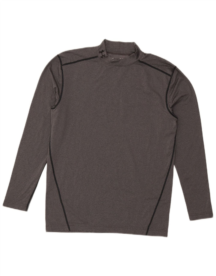 Under Armour Camiseta gráfica Cold Gear de manga larga para hombre XL Gris