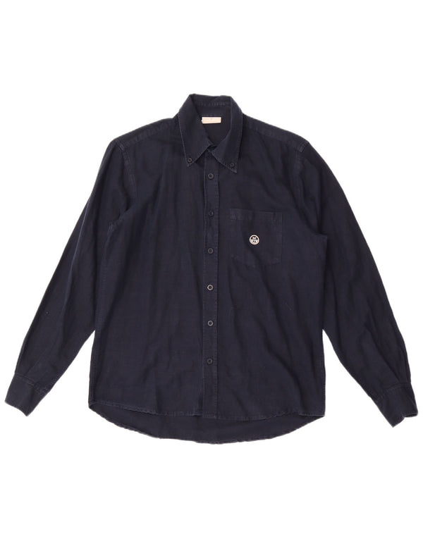 Camisa North Sails Hombre Mediana Azul Marino Algodón