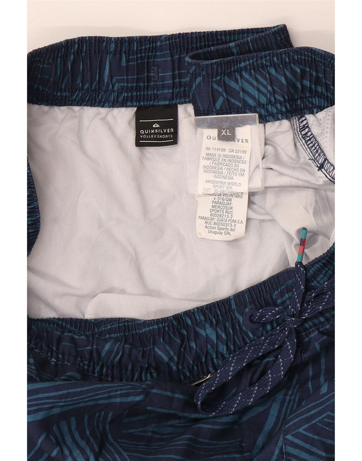 Bañador Quiksilver Hombre XL Azul Marino Geométrico Poliéster