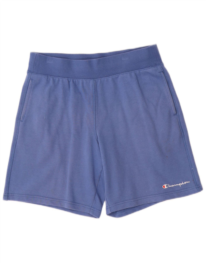 Pantalones cortos deportivos Champion para hombre de algodón azul medio