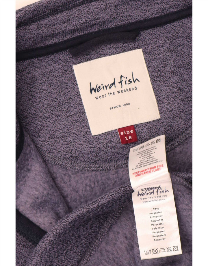 Weird Fish - Chaqueta de chándal para mujer, talla 40, talla grande, color azul marino