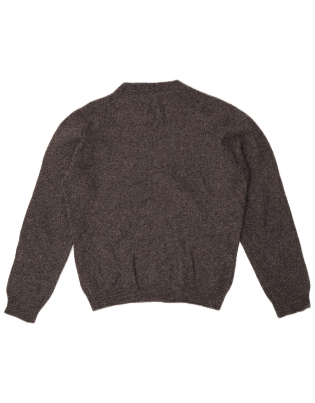 Zara Hombre Jersey De Cuello Redondo De Lana Moteada Gris Medio