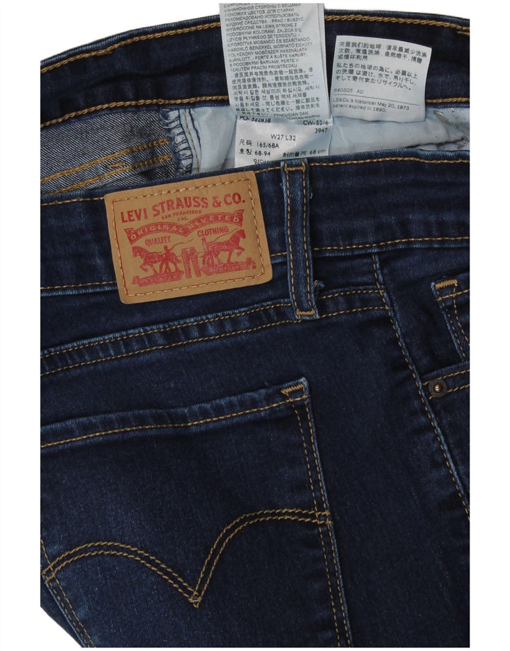 LEVI'S Vaqueros pitillo 711 para mujer W27 L32 Algodón azul marino