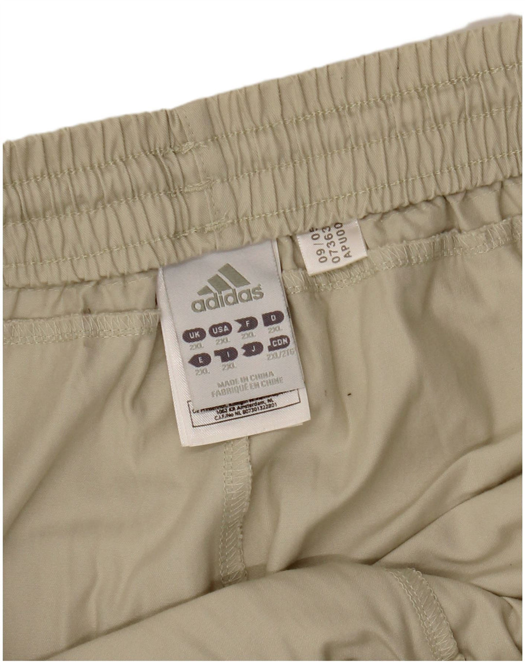 ADIDAS Pantalones cortos cargo para hombre 2XL W40 Algodón beige
