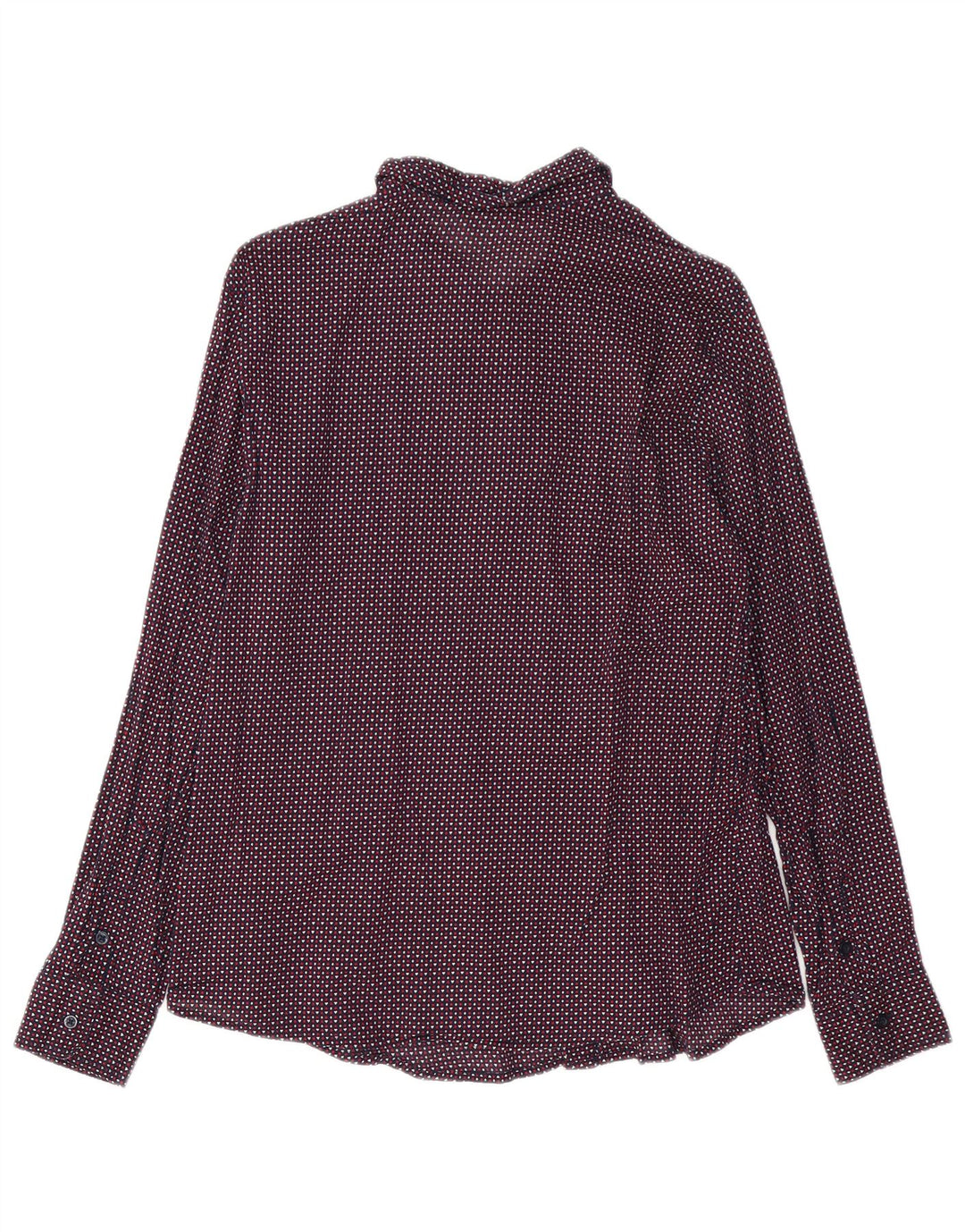 BENETTON Camisa con estampado abstracto para mujer UK 44 Mediana Algodón multicolor