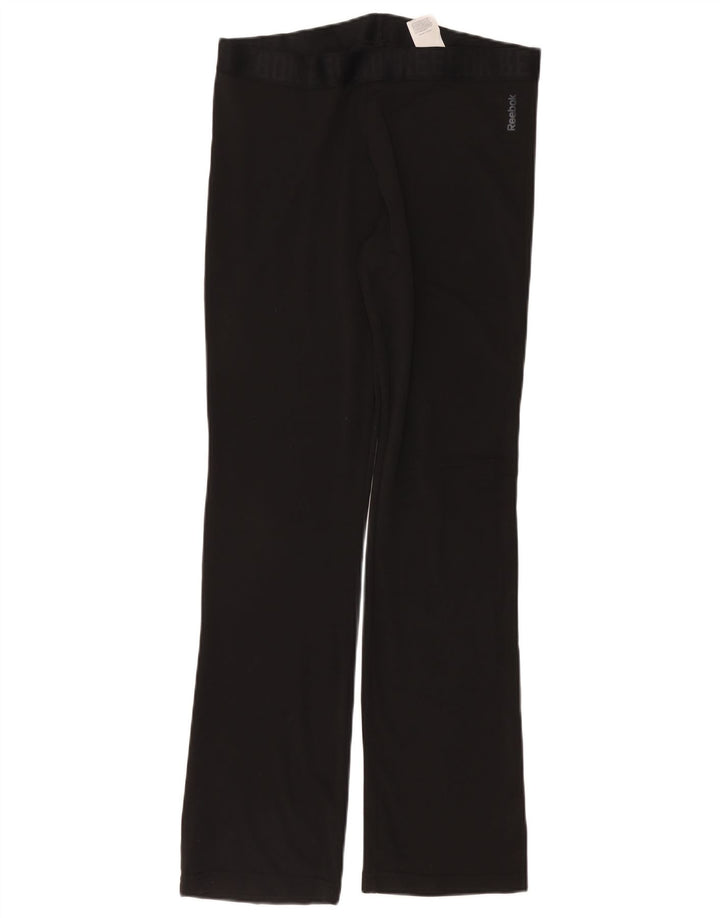 REEBOK Leggings Mujer UK 12/14 Mediano Negro Poliéster