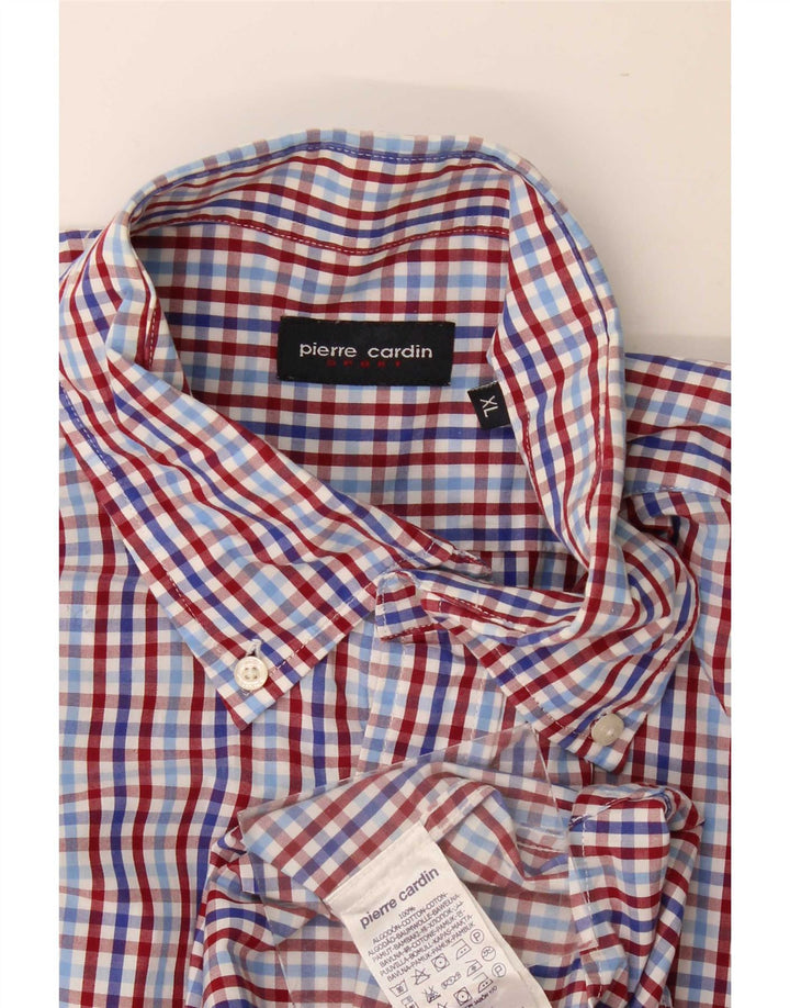 Pierre Cardin Camisa Hombre XL Algodón Vichy Multicolor