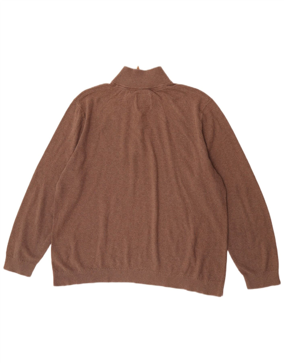Suéter tipo jersey con cuello y cremallera para hombre de Fat Face 2XL Algodón marrón