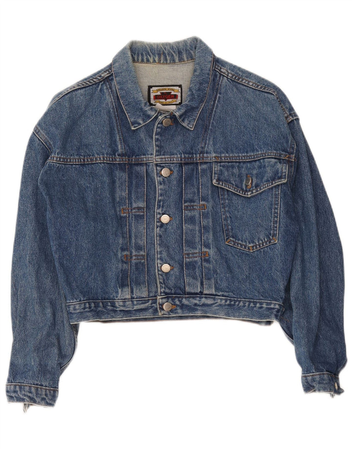 Chaqueta vaquera corta para mujer Oxygen UK 42 Azul medio
