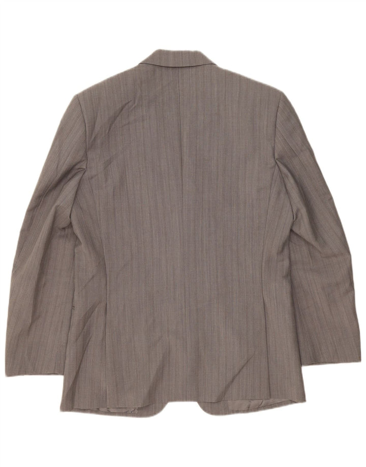 Pierre Cardin Chaqueta tipo blazer de 2 botones para hombre UK 38 Gris medio a rayas