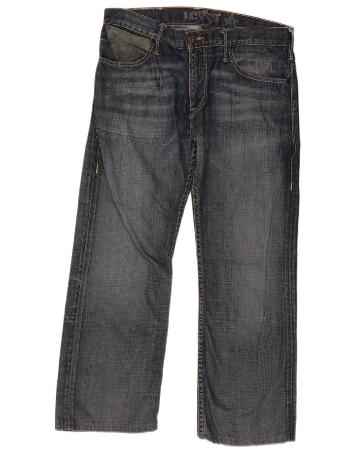 Vaqueros rectos Levi's para hombre W34 L26 Algodón azul marino