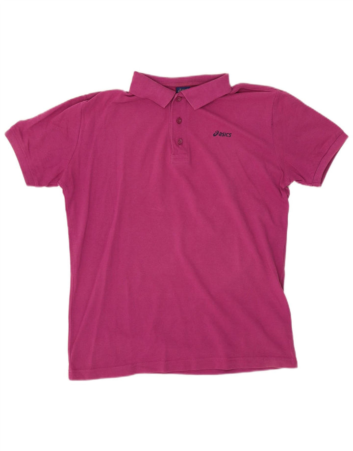 Polo Asics Hombre Algodón Granate Medio