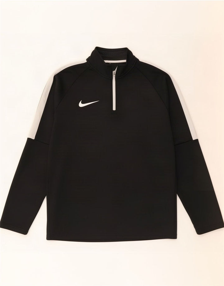 Nike Dri Fit - Chándal con cremallera y cuello para hombre, talla pequeña, color negro