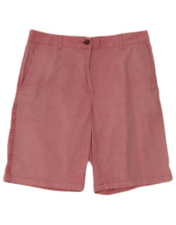 Marks & Spencer Pantalones cortos chinos para mujer UK 12 Medium W32 Algodón rosa