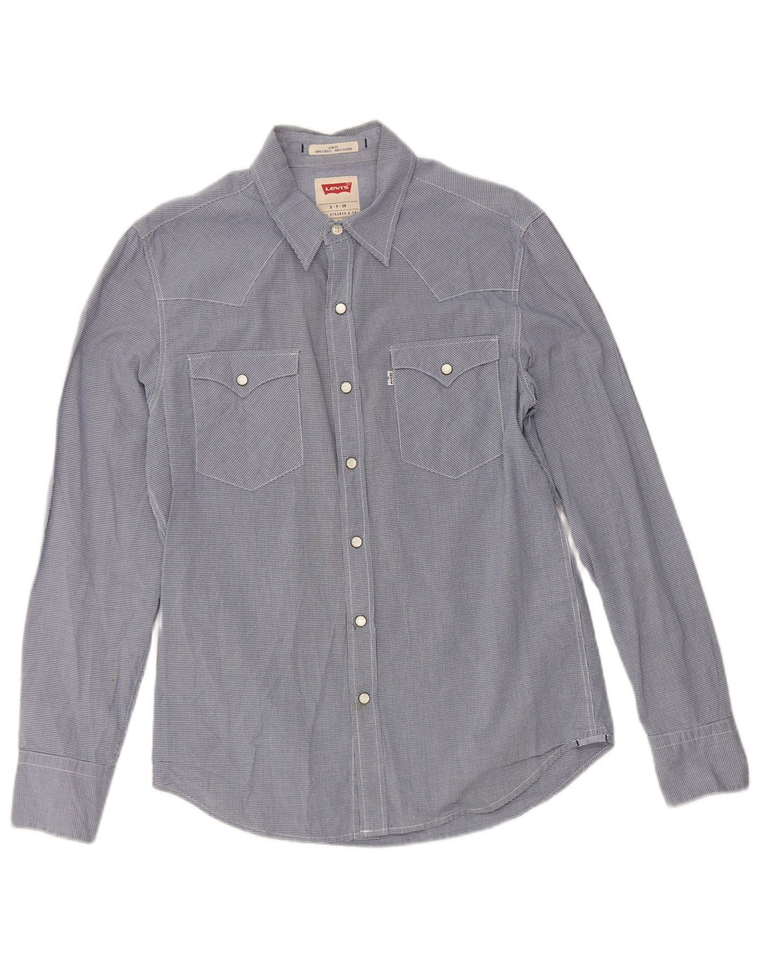 Levi's Camisa ajustada de algodón a cuadros en azul marino para hombre