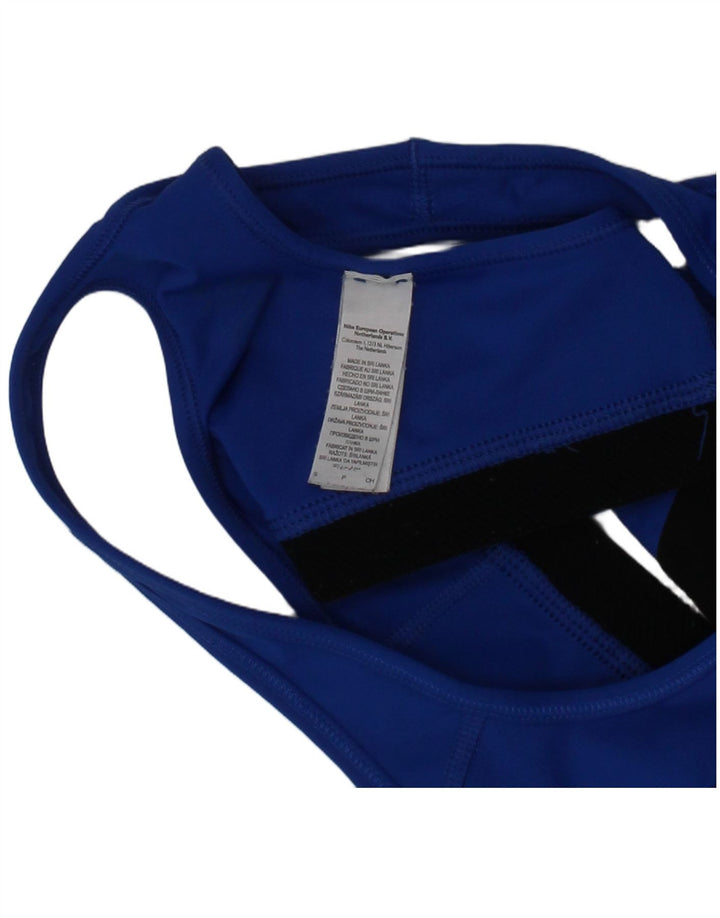 Nike Mujer Sport Bra Top Small Azul Poliéster Deportes