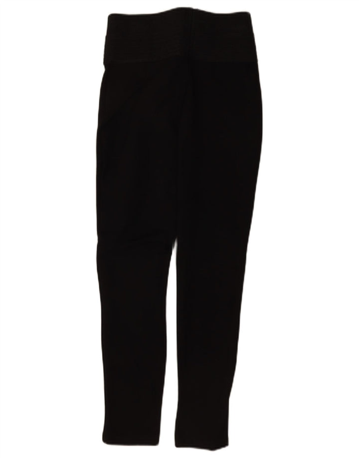 Zara Mujer Crop Leggings UK 42 Mediano Negro Poliéster