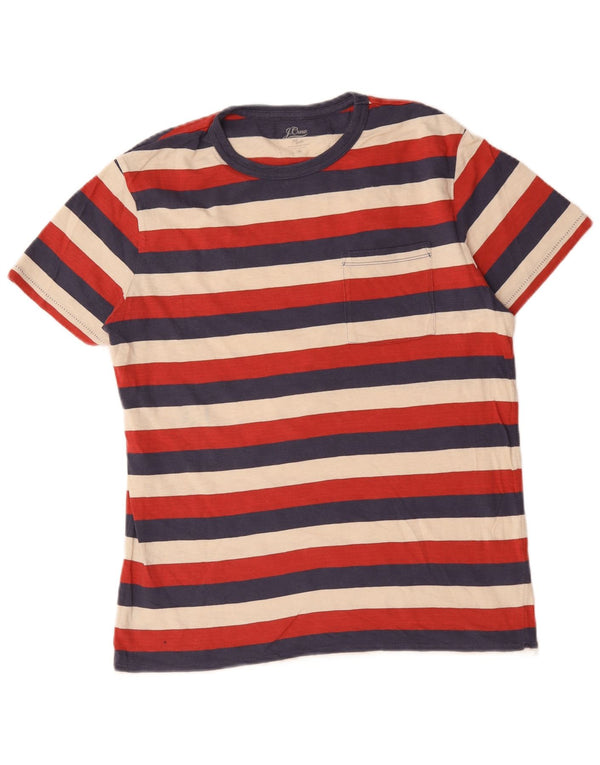 Camiseta J. Crew Hombre Top Medium Algodón A Rayas Multicolor
