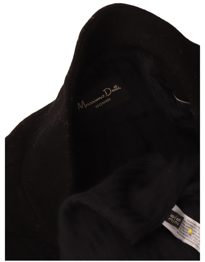 Abrigo Massimo Dutti Mujer EU 38 Small Lana Negra