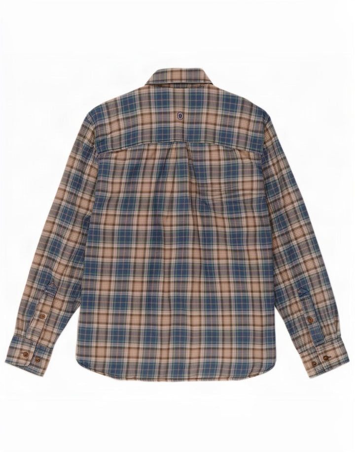 Camisa de franela para hombre de Fat Face de algodón a cuadros en azul medio