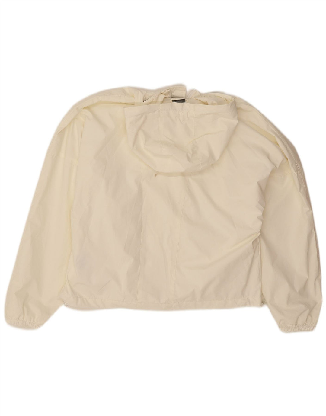 New Balance Chaqueta cortavientos con capucha de gran tamaño para mujer UK 14 Medium White
