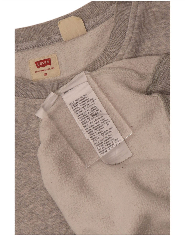 LEVI'S Sudadera extragrande para mujer UK 18 XL Algodón gris